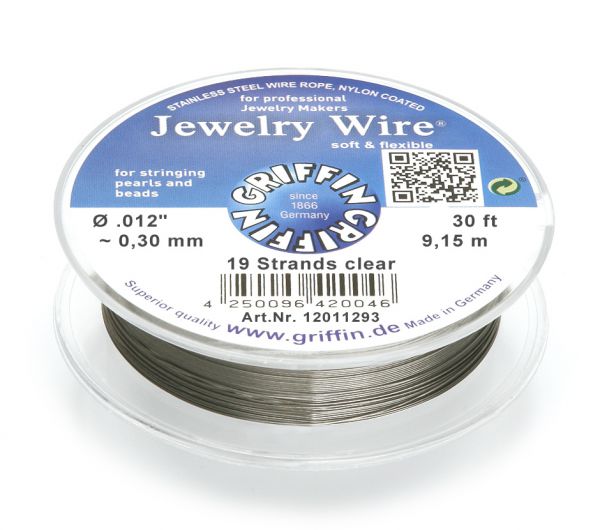 Griffin Jewelry Wire Ø 0.30 mm clear Griffin Jewelry Wire Ø 0.30 mm clear