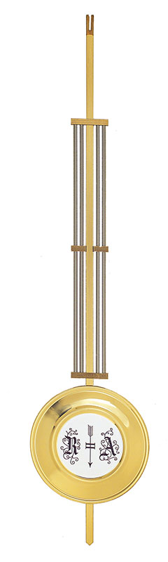 Gitterpendel Messing, komplett, 440 mm