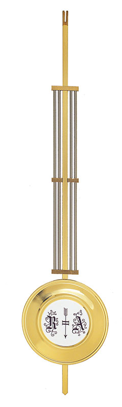 Pendolo a lira in ottone, completo  440 MM Pendolo a lira in ottone, completo  440 MM