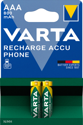 VARTA Micro RECHARGE ACCUPHONE AAA T 398  800 mAh 