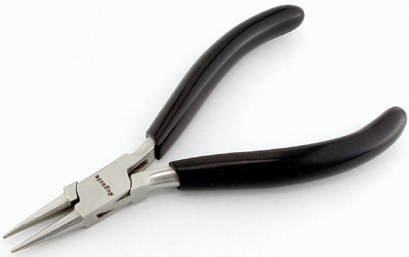 Pinza becchi tondi lisci, senza molla, 115 mm Pinza becchi tondi lisci, senza molla, 115 mm