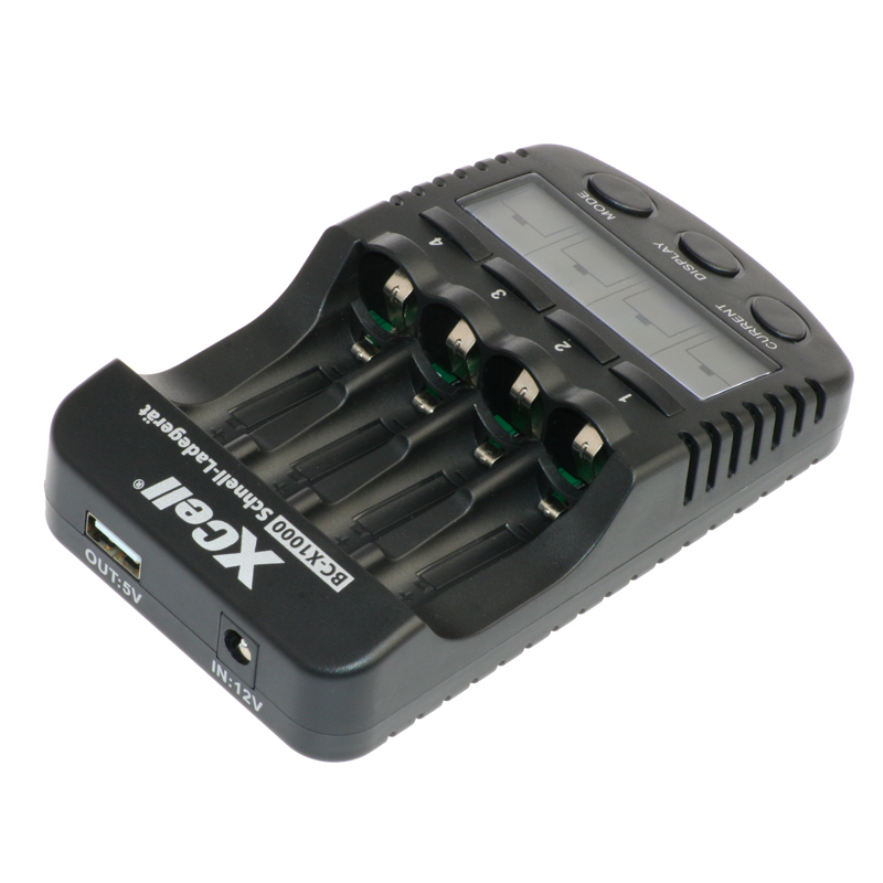 XCell quick charger BC-X1000 with LCD display XCell quick charger BC-X1000 with LCD display