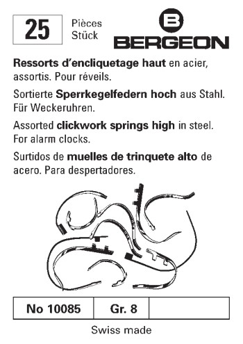 Bergeon clickwork springs