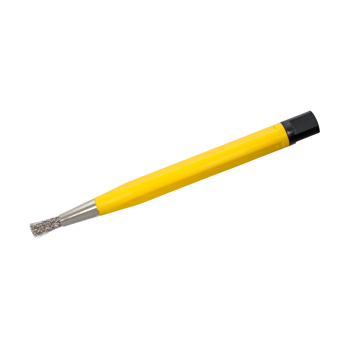 Scratch brush with steel wire insert