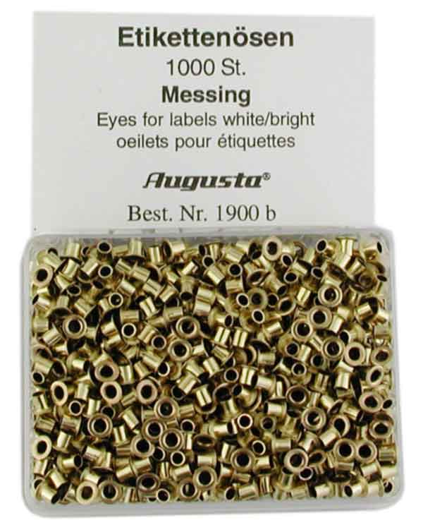 Eyelets for Labels, brass