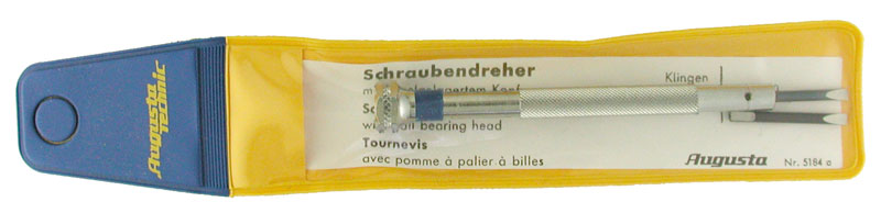 Screwdriver for slotted screws