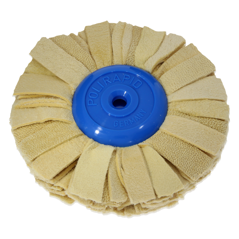 Spazzola circolare a strisce di pelle scamosciata