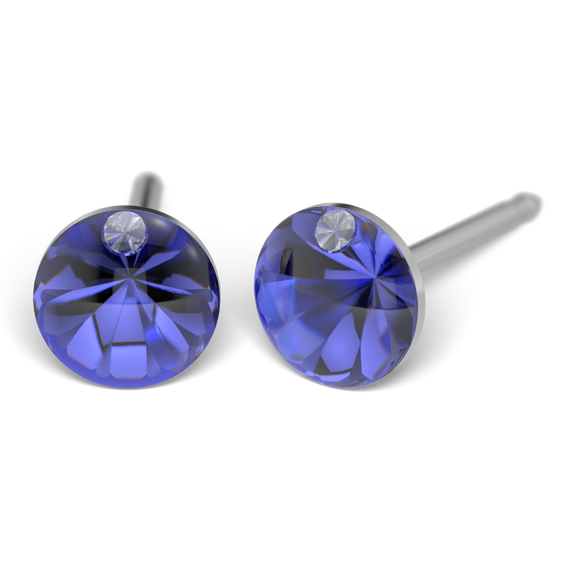 System 75 ear studs, white System 75 ear studs, white