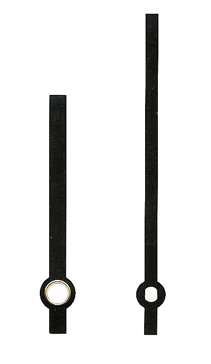 Großuhrzeiger schwarz 67/47 mm