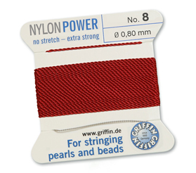 Griffin Bead Cord Nylon Power garnet Griffin Bead Cord Nylon Power garnet