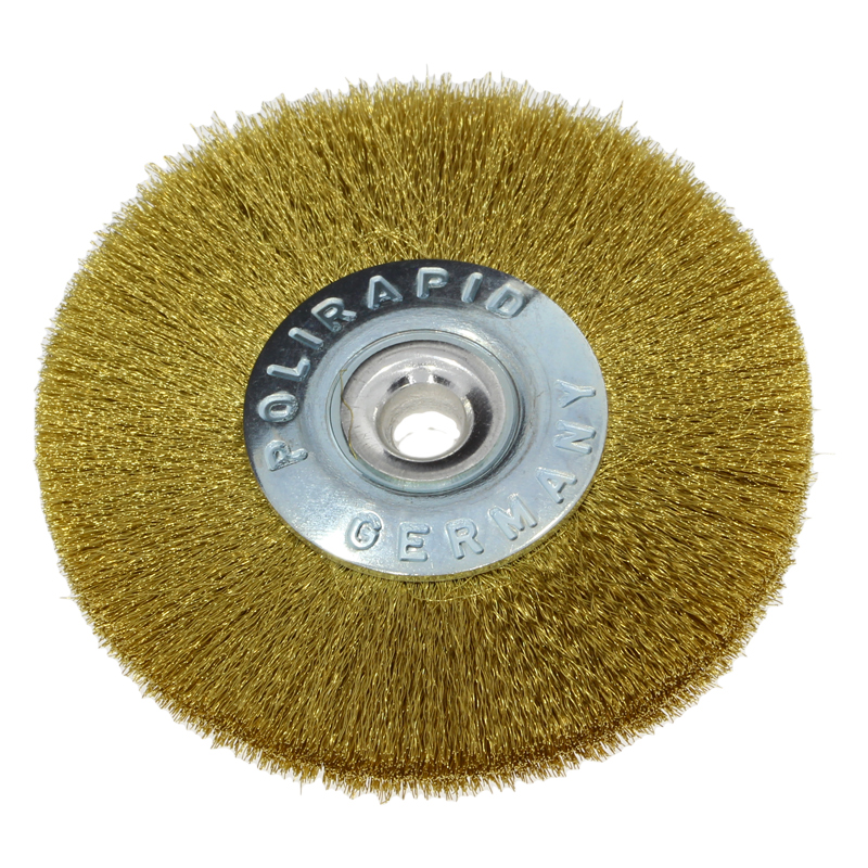 Lathe brush narrow brass wire Ø 50 mm Lathe brush narrow brass wire Ø 50 mm