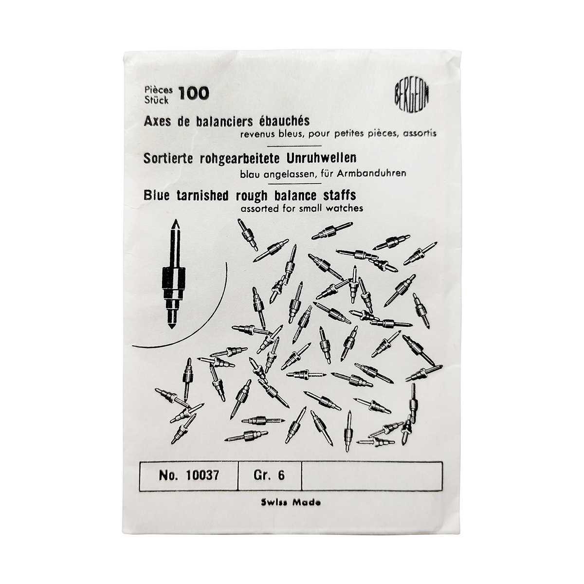 Bergeon Unruhwellen sortiert