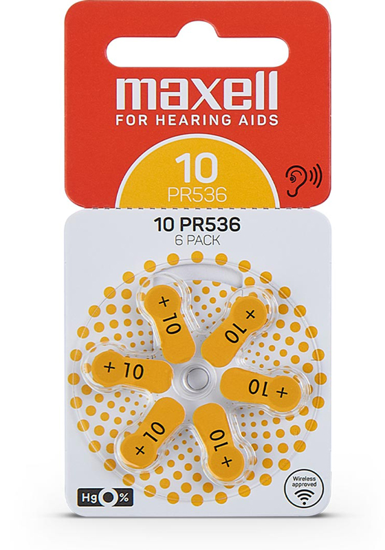Maxell Hörgerätebatterien 10