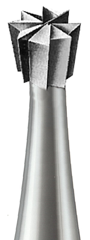 Busch steel cutter, shape 2, inverted cone