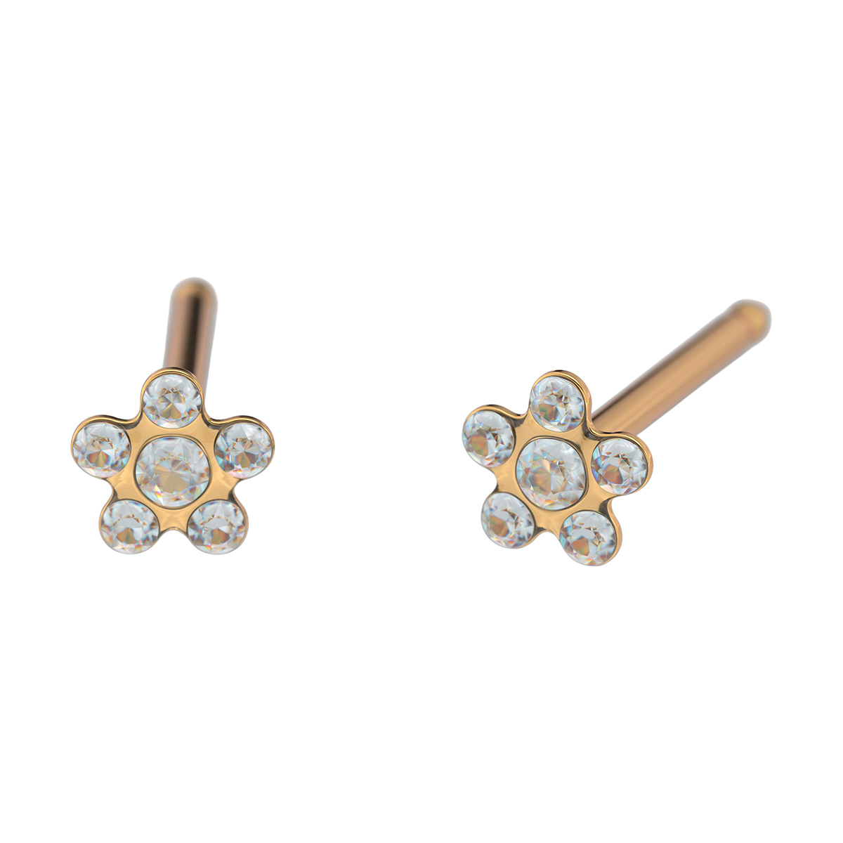 27581_6004 System 75 Kids line ear studs, gold plated