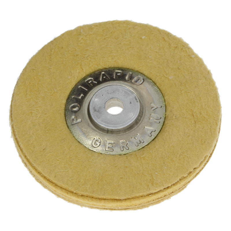 Spazzola circolare sottile pelle scamosciata Ø 50 mm Spazzola circolare sottile pelle scamosciata Ø 50 mm