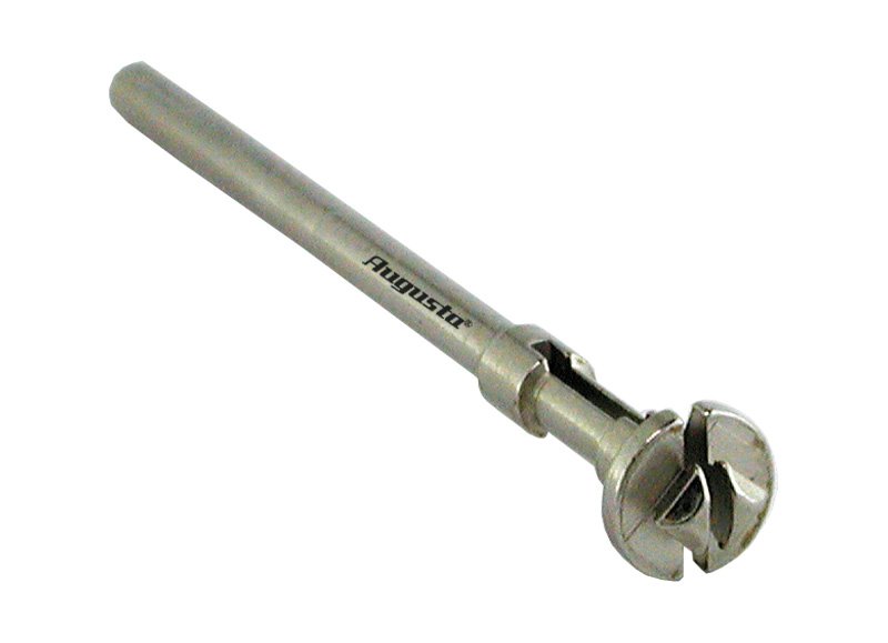Square mandrel for use with snap-on discs