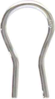 Omega clip for ear clips, separate, white gold 750