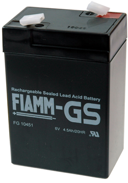 Fiamm lead accu FG 10451 6V, 4500 mAh
