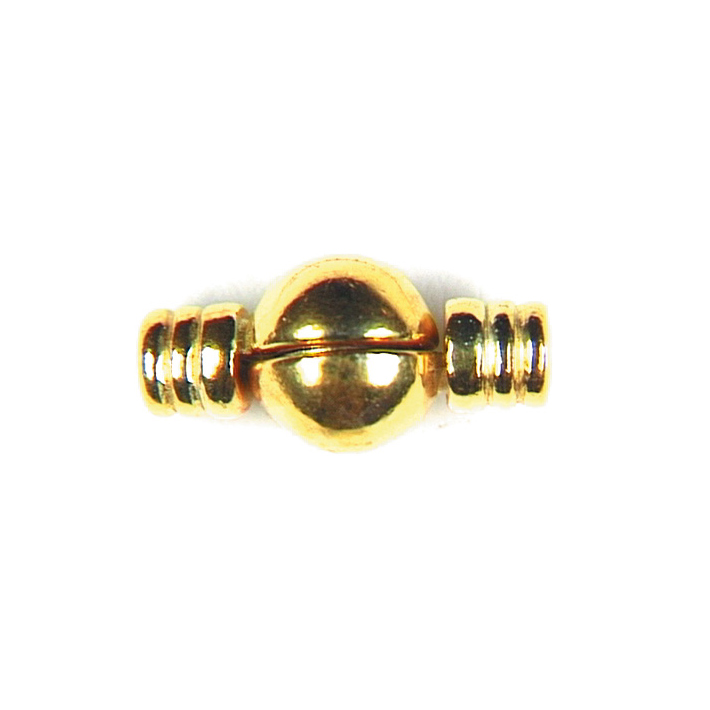 Button clasps 4 mm gold plated