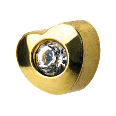 66136.604 Medico ear studs, yellow