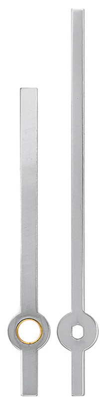 Clock hand silver 80/60 mm Clock hand silver 80/60 mm