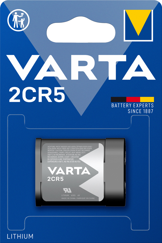 VARTA foto batteria 2CR5 al litio blister da 1 pezzo