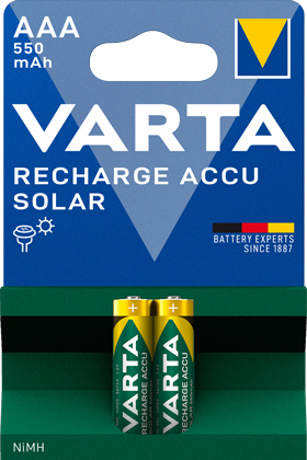VARTA Micro RECHARGE ACCU SOLAR 550 mAh AAA 