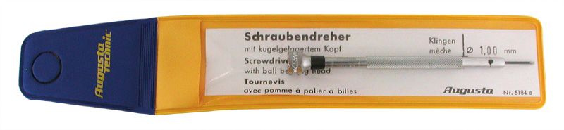 Screwdriver for slotted screws