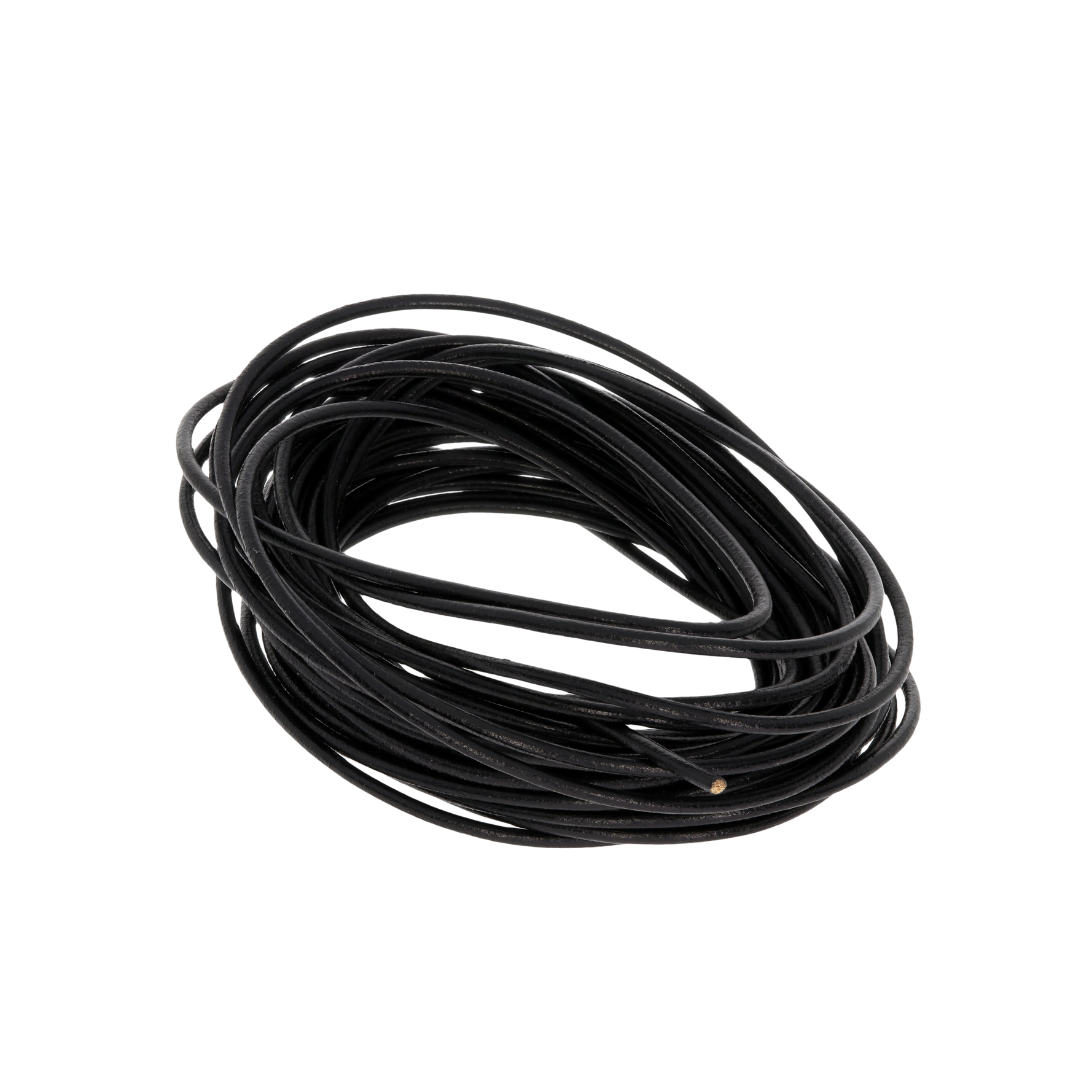 Leather cord 1,5 mm black