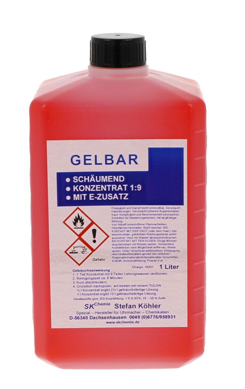 Watch cleaning solution Gelbar concentrate 1:9