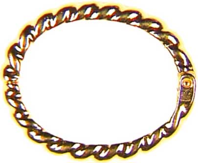 Chain clips small, oval grooved, silver Chain clips small, oval grooved, silver