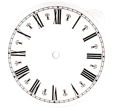 Clock face Roman white Ø 130 mm