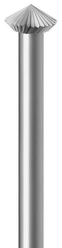 MAILLEFER fresa in acciaio fig 485, doppio cono 70°, Ø 2,50 mm