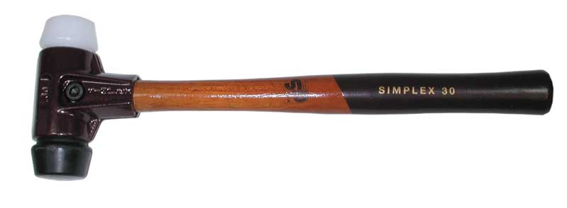 Martello con testa morbida in gomma/plastica Martello con testa morbida in gomma/plastica