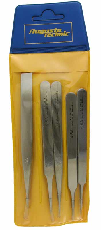 Assortimento di pinzette antimagnetiche Assortimento di pinzette antimagnetiche