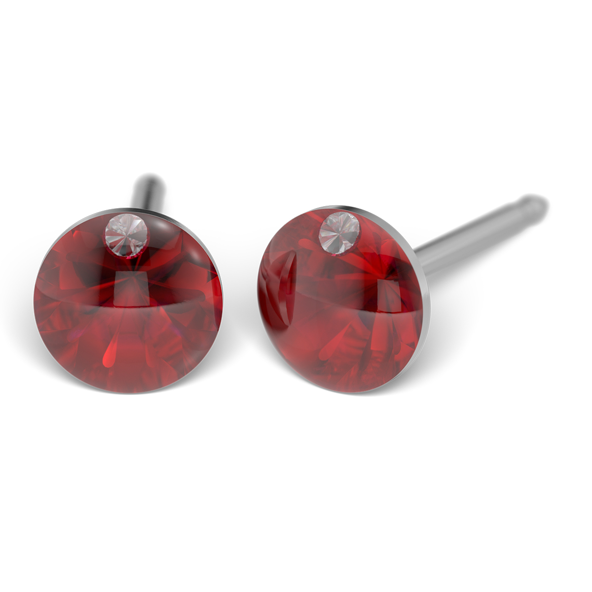 System 75 ear studs, white System 75 ear studs, white