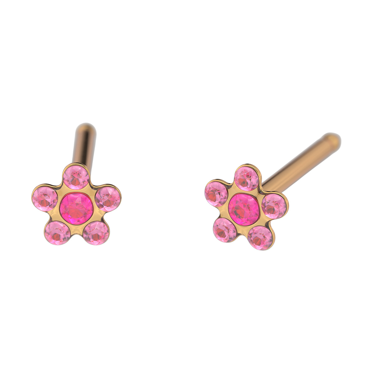 System 75 Kids line ear studs, gold plated