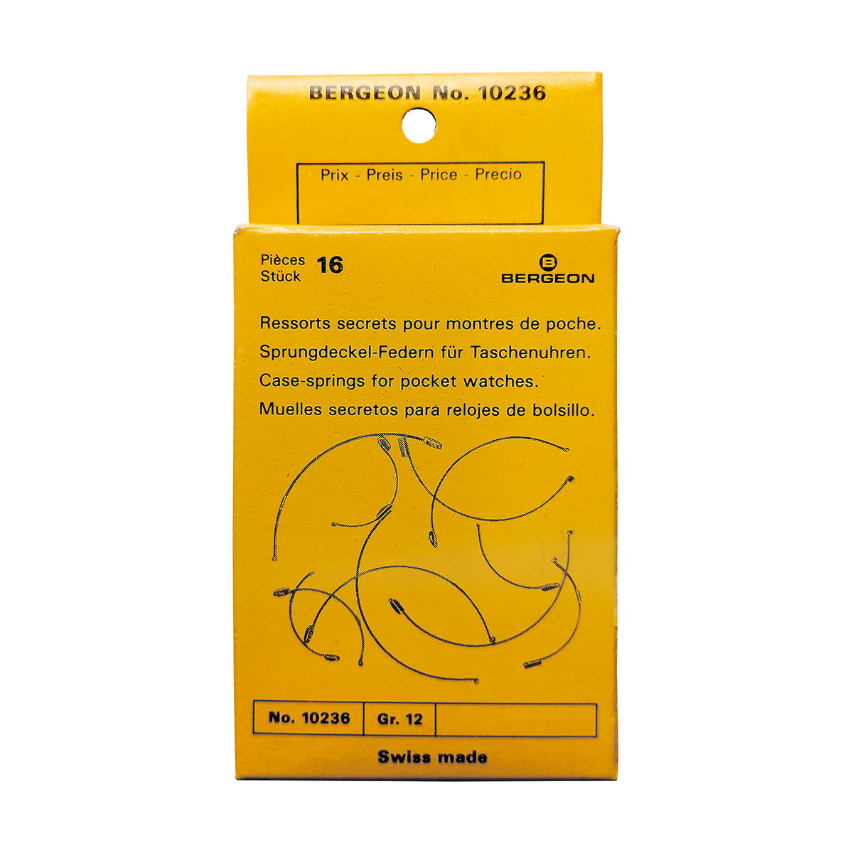 10236_BG Bergeon Sprungdeckelfedern, sortiert