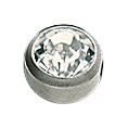 Medico ear studs titan, white
