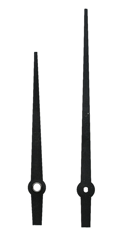Clock hands black 120/89 mm Clock hands black 120/89 mm