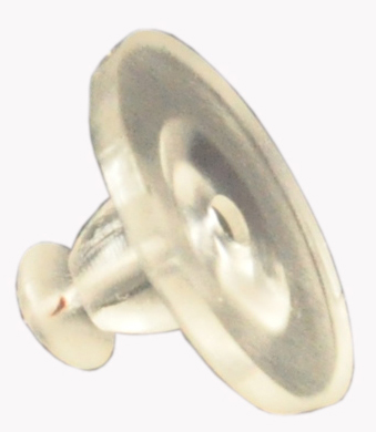 Ear stud disc silicone