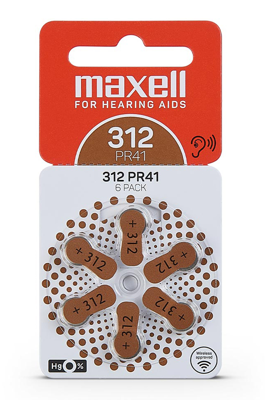 Maxell Hörgerätebatterien 312