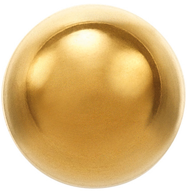 System 75 ear studs, 18 ct yellow gold System 75 ear studs, 18 ct yellow gold