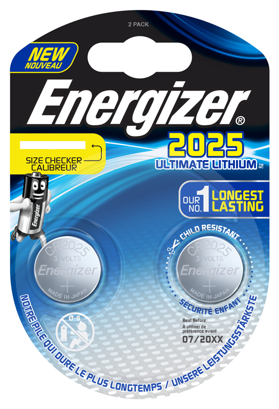 Batterie al litio ENERGIZER CR2025 Batterie al litio ENERGIZER CR2025