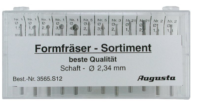 Assortment of shaped burs