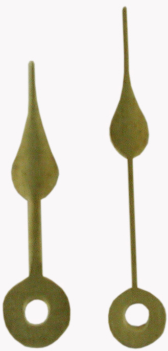 Clock hands yellow 21/17 mm Clock hands yellow 21/17 mm