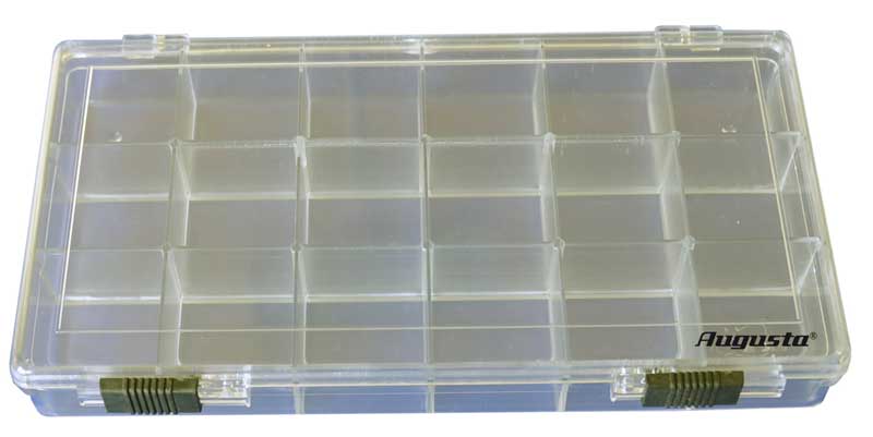 Storage container with 18 compartments