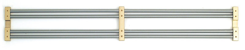 Steel grid with brass crossbar for regulator pendulums