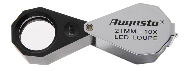 Lente tripletta con luce LED ad anello 10 X Lente tripletta con luce LED ad anello 10 X